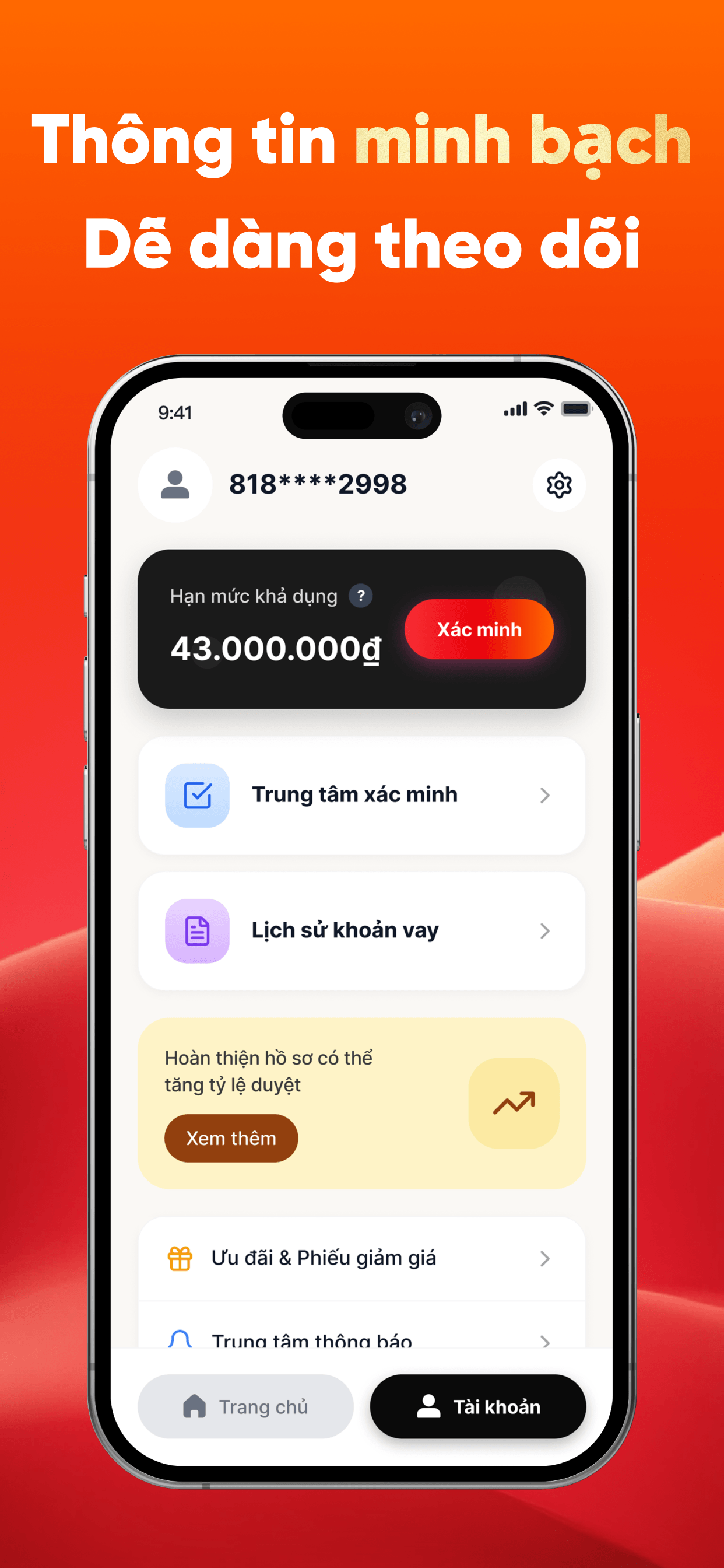 Thông tin minh bạch, dễ theo dõi