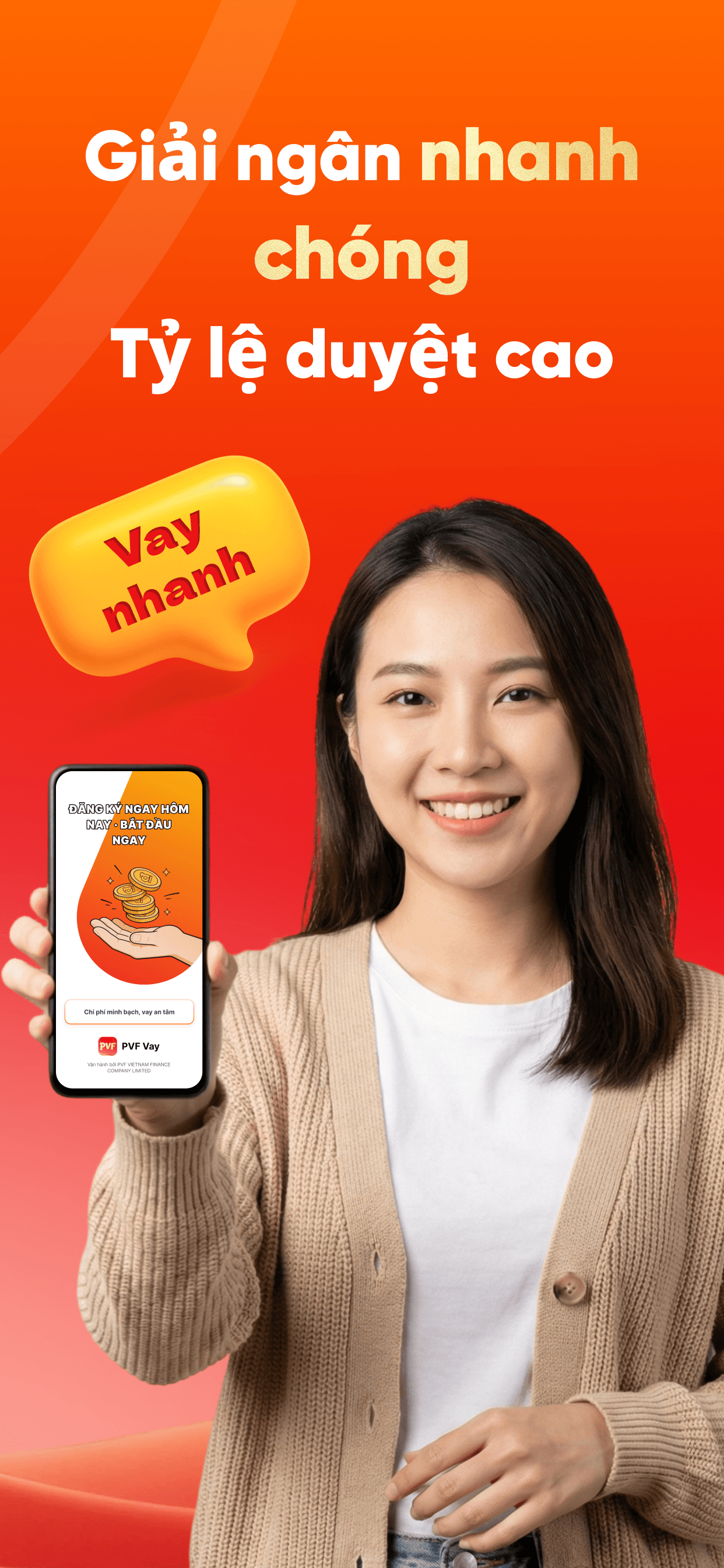 Đăng ký nhanh, hỗ trợ xét duyệt thuận tiện